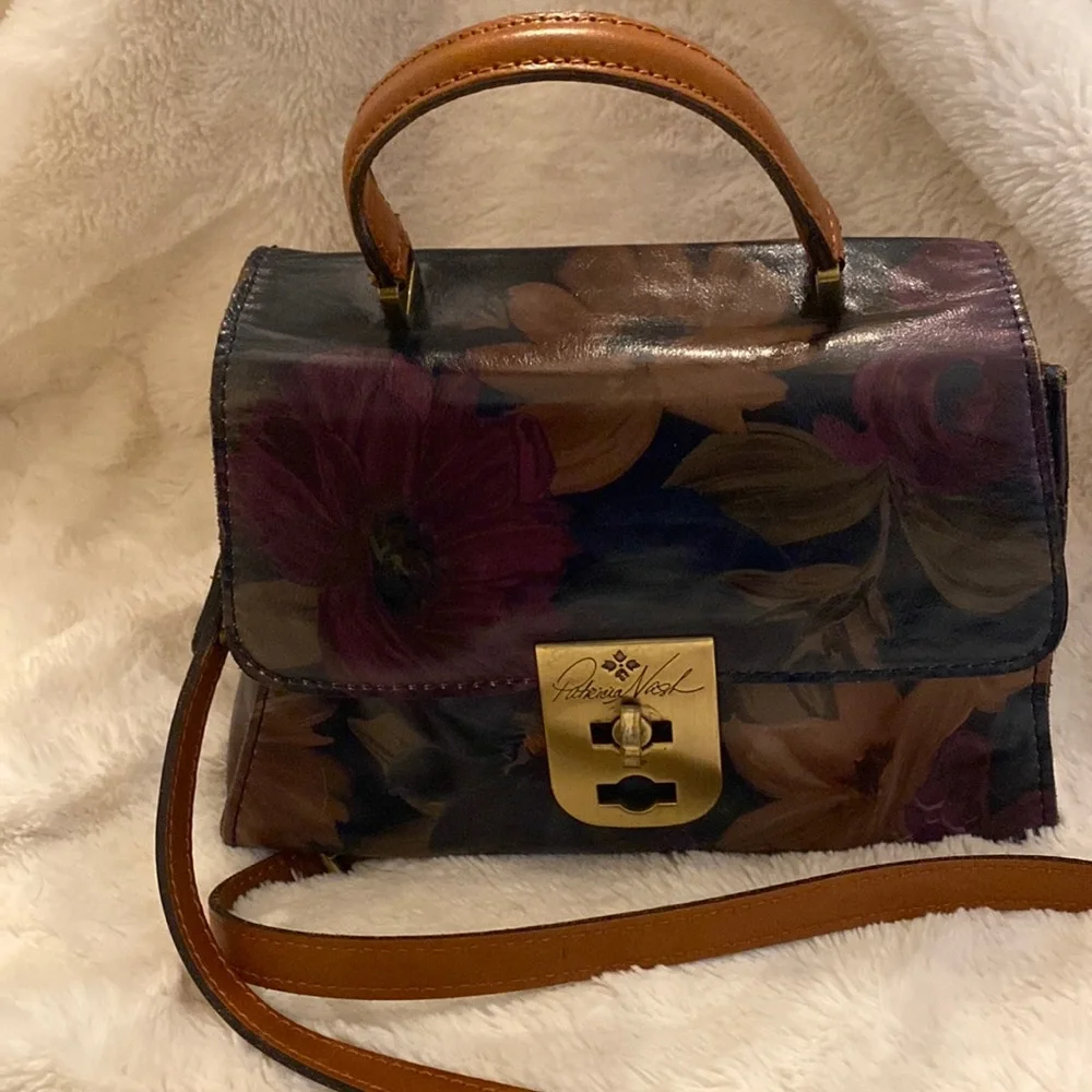 Patricia Nash Chauny Satchel purse UEC Peruvian painting collection - Picture 5 of 15